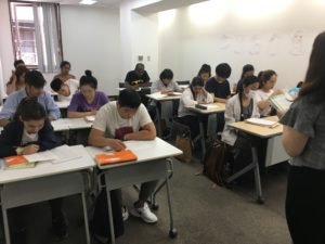 日本語学校授業見学(中上級クラス)